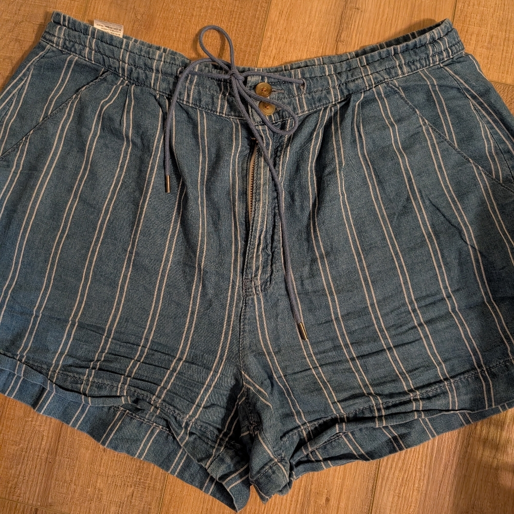 American Eagle Outfitters High Waist Blue Shorts